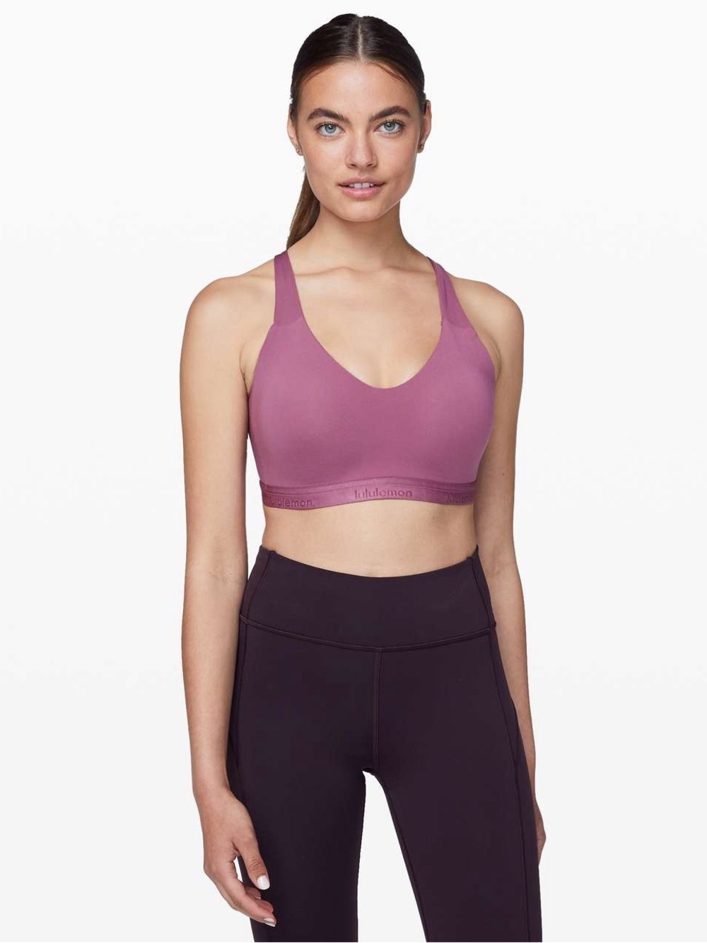lululemon athletica Up for it  Bra - Vintage  Plum 36